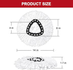 7 Pack Mop Heads Replacement for O-Ceda Easy Wrin Spin Mop, Microfiber Spin Mop Refills, Easy Cleaning Mop Head Replacement (7pcs 1-Tank Mop White)