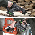 GALAX PRO Cordless Circular and Reciprocating Saw Combo Kit with 1pcs 4.0Ah Lithium Battery and One Charger, 7 Saw Blades and Tool Bag