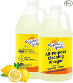 Originally Yellow Lemon White Vinegar For Cleaning Purpose | USA Made All Purpose Cleaner | Use as Glass, Kitchen & Floor Cleaner | Plant Derived Cleaning Vinegar 1 Gallon in 2 pack | 128 Oz