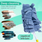 8 Pack 6 Layer Fleece Duster Refills for Swiffer Hand Duster, Zero Waste, 360-degree Cleaning，Reusable and Washable Replacement Dusters for Cleaning Ceiling Fan Hardwoods and Furniture(Multicolour)