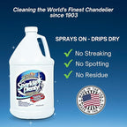Sparkle Plenty Chandelier Cleaner Drip Dry Spray No Wipe -Dust Remover & Streak Free Glass Cleaner Spray for Chandelier Crystals &Window Screen Surface -Versatile Household Cleaning Supplies(1 Gallon)