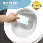 Natural Toilet Bowl Cleaner Strips | Eco Friendly and Septic Safe | Removes Stains, Odors, and Grime | Non Toxic Foaming Toilet Cleaning Sheets | 72 Count