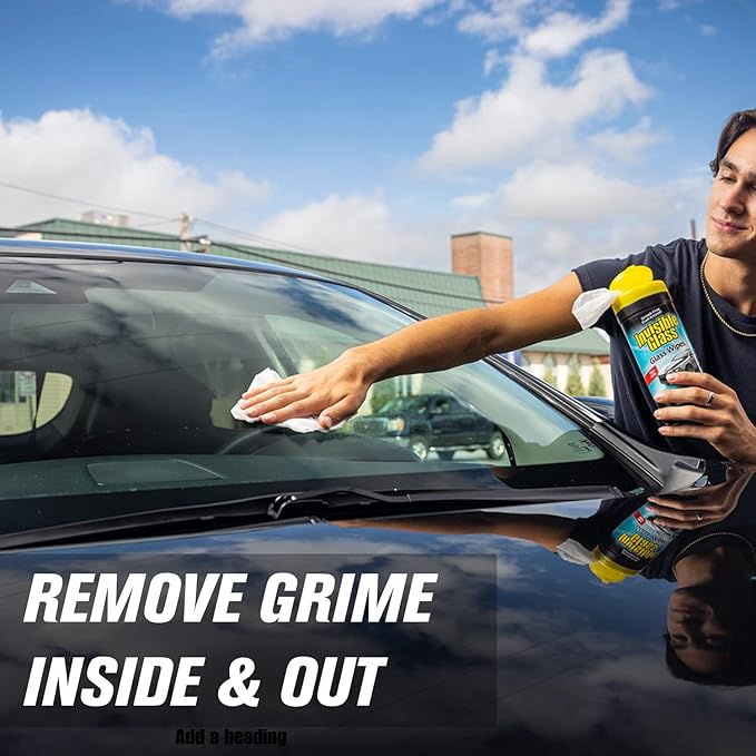Invisible Glass 99611 Auto Glass Cleaner Kit with Streak Free Premium Glass Cleaner Spray, Glass Cleaner Wipes, and Microfiber Perfect Kit for Quick and Easy Glass Cleaning Tint Safe