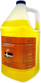 SewerFlo Main Line Sewer Drain Cleaner Heavy Duty, Clears Sand, Silt and Mud from Catch Basins, Breaks Up Clogs & Keeps Particles in Suspension, Safe & Concentrated (1 Galon, 1, Count)