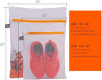 Kimmama Laundry Bags Mesh Wash Bag, Lingerie Bags for Washing Delicates, Net Washer Sack with Zipper, Dryer Pouch for Cleaning and Drying Cloths, Garment, Sweater, Bra, Pant, Sock, Toys, Scarf