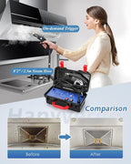 High Pressure Steam Cleaner, 1700W Steamer for Cleaning Grout Tile, Heavy Duty Portable Steamer Cleaner for Car Auto, High Heat Cleaning Steamer for Home Shower All Surfaces 110V