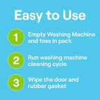 Seventh Generation Washing Machine Cleaner Free & Clear Targets Odor-Causing Residue Powered by Oxy Power 4.2 oz,6 Count (Pack of 2)