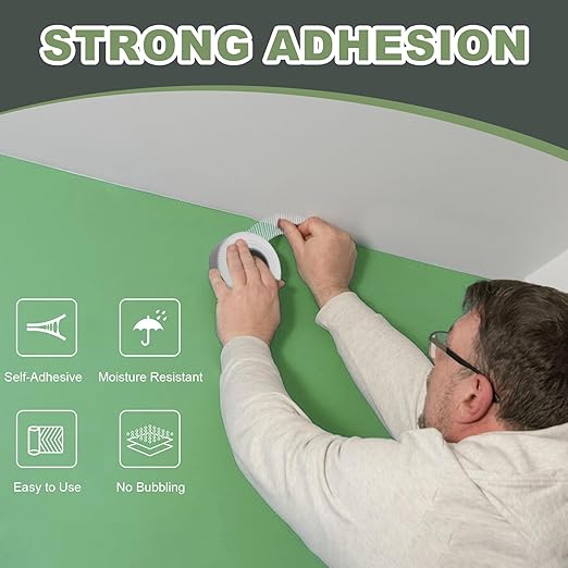 3 Pack Drywall Joint Tape, Fiberglass Mesh Self-Adhesive Tape for Drywall Repair, 2" x 100 FT Drywall Joint Tape for Sheetrock Crack and Seam Patch Repair