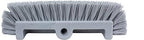 SPARTA Multi-Level Tile Scrub Brush 12" Wide Brush Head, Heavy-Duty Tile Cleaning Brush with End Bristles for Commercial Tiles, Tubs and Floor, Plastic, 12 Inches, Gray