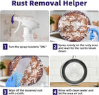 Jocecury 500ML Stainless Steel Rust Remover, Multi-Purpose Foam Cleaner, Dissolves Rust Particles, Stainless Steel Appliance Cleaner,Food-safe Formula,Metal Cleaner