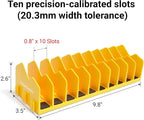 Cenfoge Plier Organizer, Plier Rack, Plier Holder and Cutter Organizer with Non-Slip Rubber Base, PlierOrganizer for Tool Box Drawer, 20 Slots, Tool Storage, Plier Rack (2 PC-Yellow)
