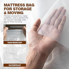 2 Pack Mattress Bags for Moving & Storage - 98" x 56" x 14'' for Twin/Full Size, Waterproof & Tear-Resistant, 2.0 MIL Heavy Duty Mattress Cover Moving Supplies