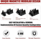 24 PCS Magnetic Modular Wrench Organizer Wrench Holder - Wrenchs Tool Organizers for Tool Drawer Storage, Wrenchs Rack with Metric SAE Labels, Tool Storage Set Holder Festival for Mechanics