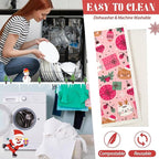 6 Pack Swedish Dishcloths for Kitchen |Watercolor Dish Towels | Reusable Paper Towels Washable | Non-Scratch Cellulose Sponge Cloths | No Odor, Biodegradable, Swedish Cloths, Pink Cat