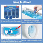 Automatic Toilet Bowl Cleaner Tablets 40 Pack,Bathroom Toilet Tank Cleaner,Upgraded Long-Lasting Toilet Cleaner Tablets for Tank Bathroom Powerful Cleaning Easy to Use,Up to 20 Months Total