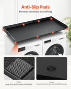VEVOR Washer Dryer Countertop, 54" x 27" Wooden Washer and Dryer Countertop, Water-Resistant Laundry Machine Topper Cover with Anti-Slip Pads, for Laundry Room Organization and Storage, Black