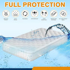 Crib Mattress Storage Bag – Heavy-Duty 4 Mil Thick Waterproof Moving Bag – Strong, Tear-Resistant Protective Cover for Baby Crib Mattress Storage or Transport