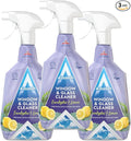 Astonish Streak Free Window & Glass Cleaner 3 Pack Spray Bottles With Vinegar For Deep Cleaning - Eucalyptus & Lemon Scented Home & Bathroom Cleaner - Cruelty Free Household Cleaning Supplies, 750ml