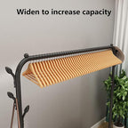 Wardrobe Closet, Portable Clothing Rack for Hanging Clothes,Clothing Storage Shelf,with Storage Shelves,for Cloakroom Bedroom, Design Good Load Bearing Non-Slip Corrosion Resistant White