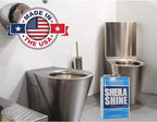 Sheila Shine 1 Gal. Can Low Voc Stainless Steel Cleaner and Polish, Protects Household Kitchen Surfaces, Removes Grease, Fingerprint & Watermarks, Stainless Steel Cleaner for Appliances, Fridge & Oven