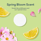 BLUELAND Laundry Detergent Tablets, Starter Set, Spring Bloom Scent, 60 Count with Tin, Plastic-Free Eco-Friendly Pods, Sheets, Liquid Alternative - Natural, Gentle