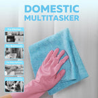 Fantasticlean XL Tear-Away Microfiber Cleaning Cloth Roll, 16'' by 16''- 36 Sheets, Thick & Large Detailing Towels, Ultra Absorbent, Lint-Free Reusable Wipes for Home, Car or Outdoor (Glossy Blue)