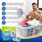 Washing Machine Cleaner Tablets – 25-Pack Deep Cleaning for Front Loader, Top Load & HE Washers – Helps Remove Odor-Causing Residues, Pet Hair & Hard Water Buildup – Septic Safe