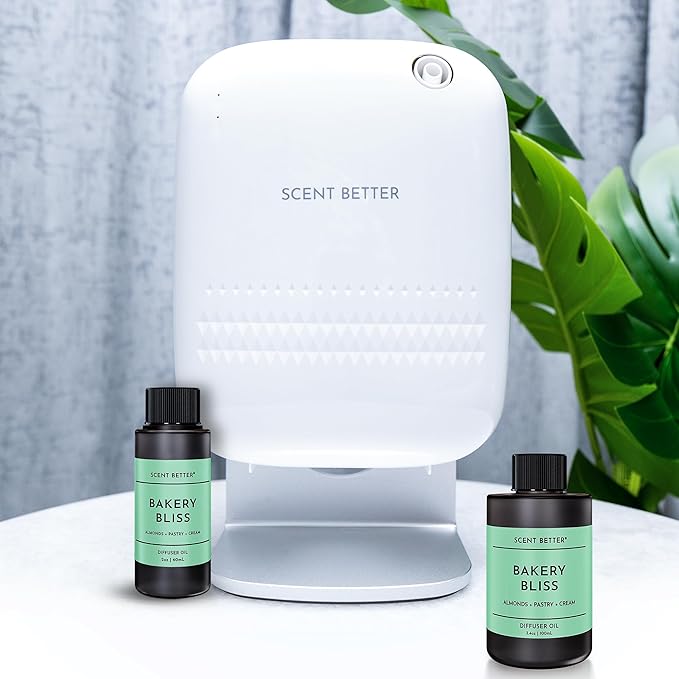 Scent Better Bakery Bliss Aroma Essential Oil Blend: an Aromatherapy Blend of Almond, Cherries, and a hint of Pistachio with for Ultrasonic Diffusers & Nebulizers (2 Fl Oz, 60 mL)