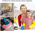 5 Pairs (10 Pieces) Multi-Function Dust Duster Mop Slippers Shoes Cover, Soft Washable Reusable Microfiber Foot Socks Floor Cleaning Tools Shoe Cover