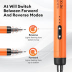 Dmyond Mini Electric Screwdriver Set, Small Cordless Electric Screwdriver, 38 S2 Preicison Bits, Precision Screwdriver Cordless Repair Tool for PC Electronic, Orange
