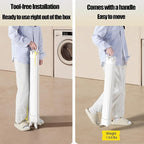 Clothing Drying Racks Folding Laundry Clothing Rack with 16 Clips Retractable Clothes Drying Rack Collapsible Towel Rack Drying Rack for Indoor, RV, Dorm, Yard, Camping, Outdoor