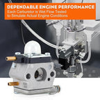 Hipa C1U-K54A Carburetor for Mantis Tiller 7225 7222M 7222 7222E 7230 7920 2-Cycle Cultivator Echo HC1500 HC-1500 TC-210 TC210 Tiller