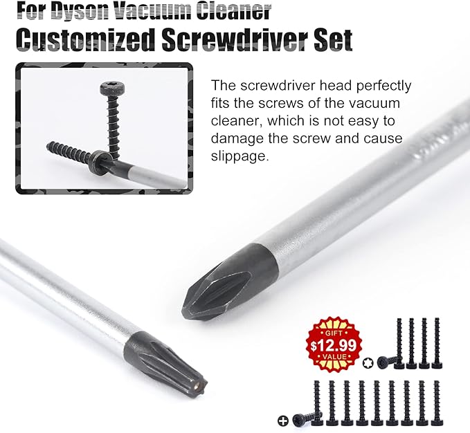 Customized Screwdriver Compatible with Dyson V6 V7 V8 V10 V11 V12 V15 Vacuum Cleaner, Screwdriver Set for Maintenance and Cleaning Disassembly