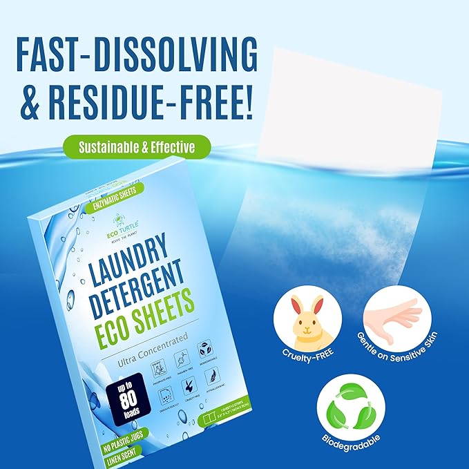 Bundle: Laundry Detergent Sheets & 3-in-1 Laundry Detergent, Fabric Softener, Color Catcher Sheets, Plastic Jug-Free, Easy-to-Use, Eco-Friendly, Laundry Washing Concentrated Liquidless Laundry Soap