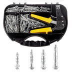 Hollow Wall Anchor Heavy Duty Zinc Plated Steel Bolt Hollow Drive Wall Anchor Screw Set for Drywall,Multiple Sizes Assortment Kit (4size88pcs)