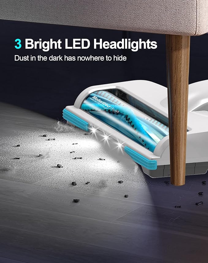 Privacs Cordless Vacuum Cleaner, 25Kpa Powerful Suction Ultra-Lightweight Stick Vacuum, Self-Standing, Anti-Tangle, Fast Charging Vacuum Cleaner for Home Hard Floors, Carpets, Pet Hair