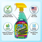 Sparkle Glass Cleaner Green Formula, Streak-Free Window, Mirror & Glass Surface Cleaner, 1 Gallon 128 Fl Oz Refill