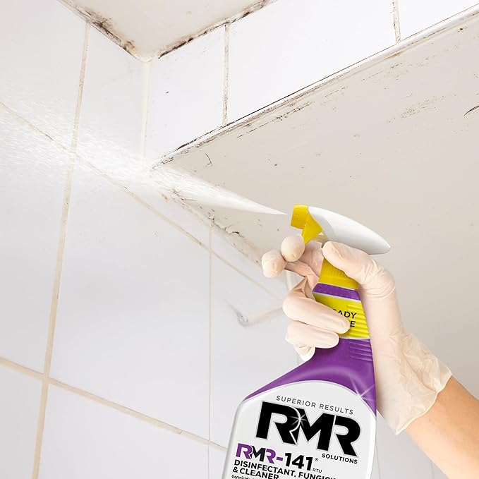 RMR-141 EPA Registered Mold and Mildew Killer, Eliminates Odors, Removes Mold, Mildew, Bacteria, and Viruses, 4 Pack of 1 Gallon Bottles
