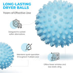 Handy Laundry Reusable Laundry Dryer Balls - A Natural Alternative to Fabric Softener, Reduce Drying Time and Save on Energy, Soft Fluffy Clothes, Fewer Wrinkles, Less Static Cling (Pack of 4)