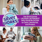 Powerful Odor Eliminating Laundry Detergent Liquid, Silver Ion Deodorizer Technology, Laundry Odor Eliminator For Clothes, Cleans, Deodorizes & Protects - 33 fl oz, 66 Loads, Free & Clear