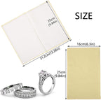 SEVENWELL Silver Polishing Cloth, Jewelry Cleaner Cloth for Sterling Silver Jewelry, Gold, Platinum, Silverware, Diamonds, Gemstones, Coins (Yellow)
