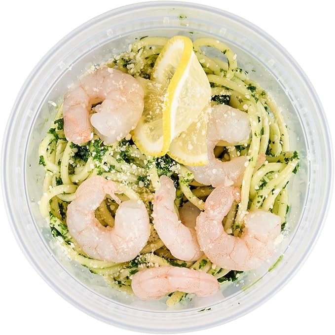 Restaurantware-Asporto 16 Ounce To Go Boxes, 100 Microwavable Round Soup Containers - Clear Plastic Lids Included, Do Not Contain BPA, Clear Plastic Soup Containers, Disposable
