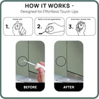 spot. Touch-Up Paint | Matte Finish for Cabinets, Walls, Doors & Furniture | Multi-Tone Green Repair Kit | Quick-Dry, Self-Priming, Low-Odor, Eco-Friendly | No-Sanding or Primer Needed | 3 Pack