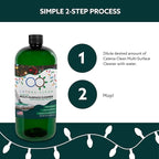 Natural Holiday Pine Scented Mop Cleaner (6 Pack) - Streak-Free Floor Cleaning Solution for Wood, Laminate & Metal Flooring - Removes Dirt, Spills, Grime & Sticky Residue 192 fl. oz total