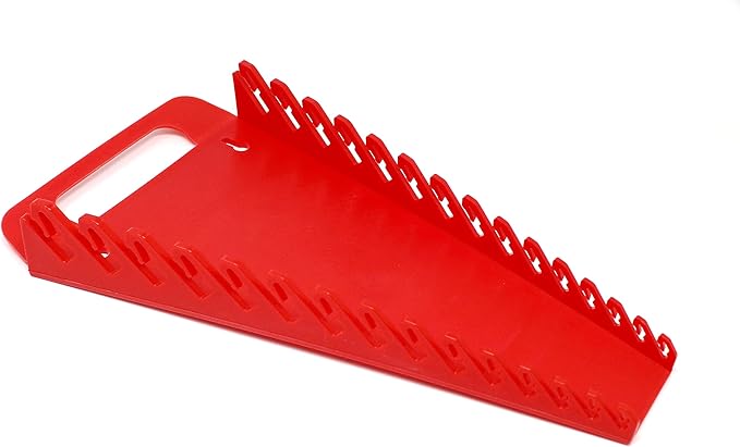 JSP Manufacturing 15-Tool Gripper Wrench Organizer Tray Kit - 2 Plastic Portable Gripper Tray Holders… (4 Piece Kit, Red & Blue)