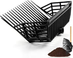 Pitch Fork Replacement Head, Metal Manure Fork for Horse, Pitchfork Head with Angled Tines for Horse Stall Poop Picking up