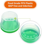 EONJOE 8 oz Small Freezer Containers with Lids Stackable Plastic Food Storage Container 1 Cup Meal Prep Bowls Airtight Dishwasher Safe,12-pack