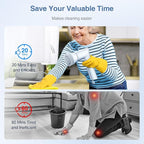 LABIGO Electric Spin Scrubber LA5 Mini, Bathroom Scrubber Shower Scrubber for Cleaning Tub Tile Floor Window Kitchen Sink, Power Scrubber Cleaning Brush with 5 Replaceable Brush Heads, White