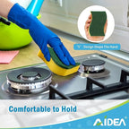 AIDEA Sponges Kitchen, 50 Pack Heavy Duty Dish Sponge, Cleaning Dish Scrubber Sponge for Home and Kitchen, Stink-Free Cleaning Supplies for Pots, Pans