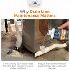 AC Drain Line Cleaner - A/C Drain Line Cleaner and Unclogger - Air Conditioner Cleaner Prevents Build-Up for AC Units, Dehumidifiers, Ice Machines, & More (8 ounces)
